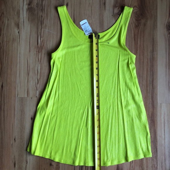 NEW APT9 Basic Shimmer Tank Tanktop Shirt Yellowish Green XS Women’s - Picture 7 of 14